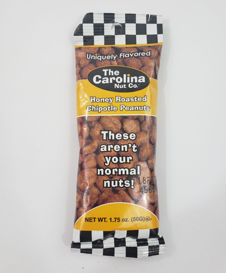 Monthly Box of Food and Snacks June 2019 - The Carolina Nut Honey Roasted Chipotle Peanuts 1