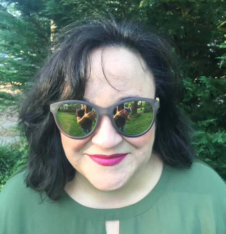 My Fashion Crate Subscription Review May 2019 - August Bamboo Sunglasses by Blue Planet 3 Front