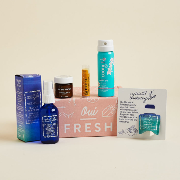 contents of Oui Fresh June