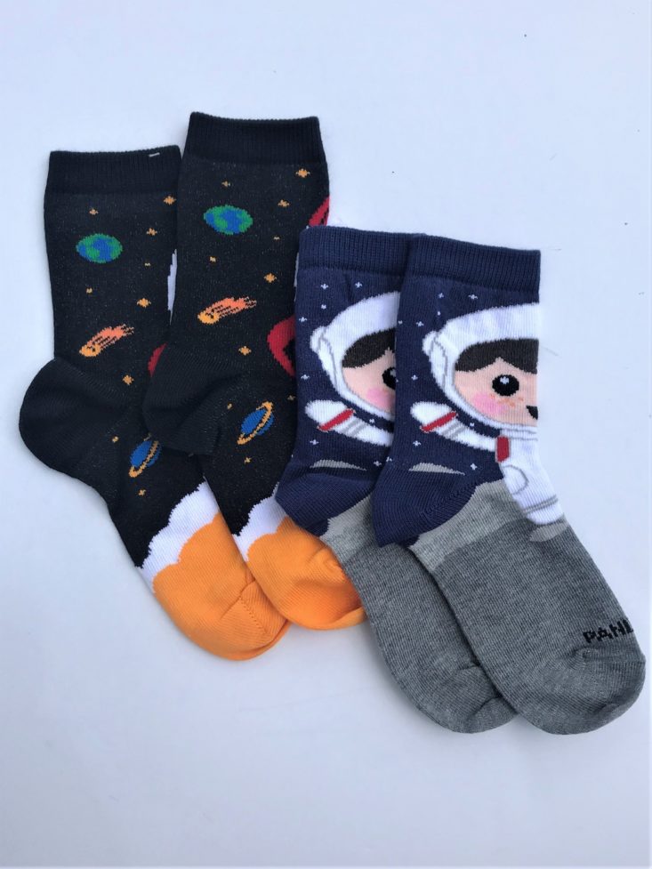 Panda Pals Socks June 2019 - All Items Laid Out