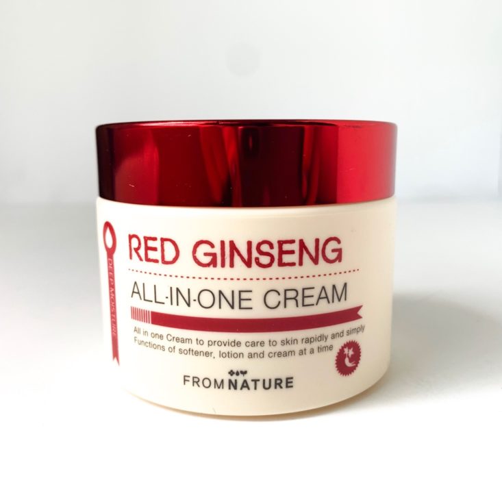 Pink Seoul Plus Box May June 2019 Review - From Nature Red Ginseng All-In-One Cream Front
