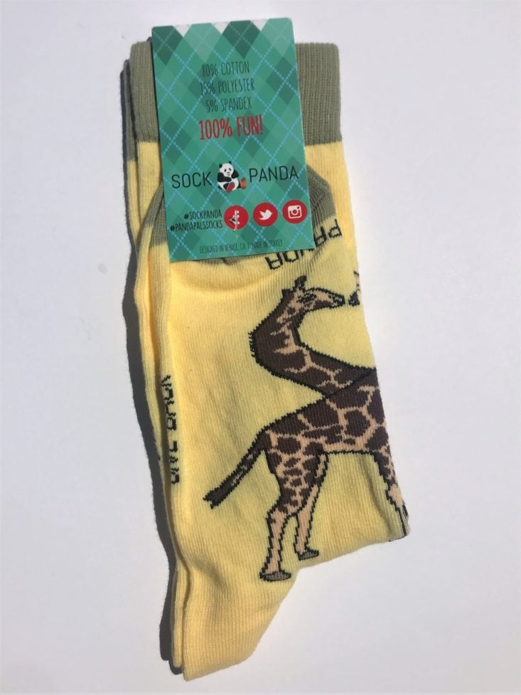 Sock Panda Women June 2019 - giraffe sock back tag Top