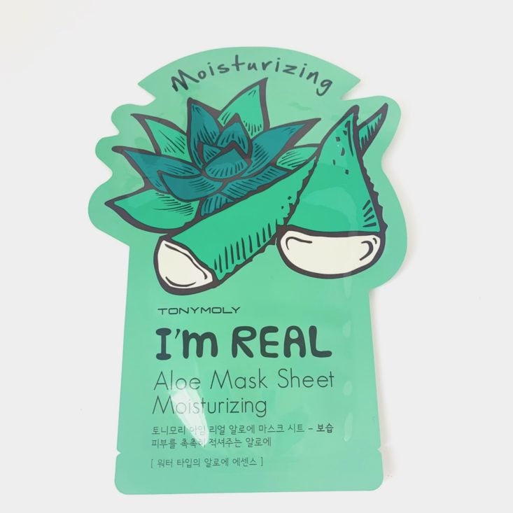 TONYMOLY Monthly Bundle Review May 2019 - I’m Real Sheet Mask in Aloe Top