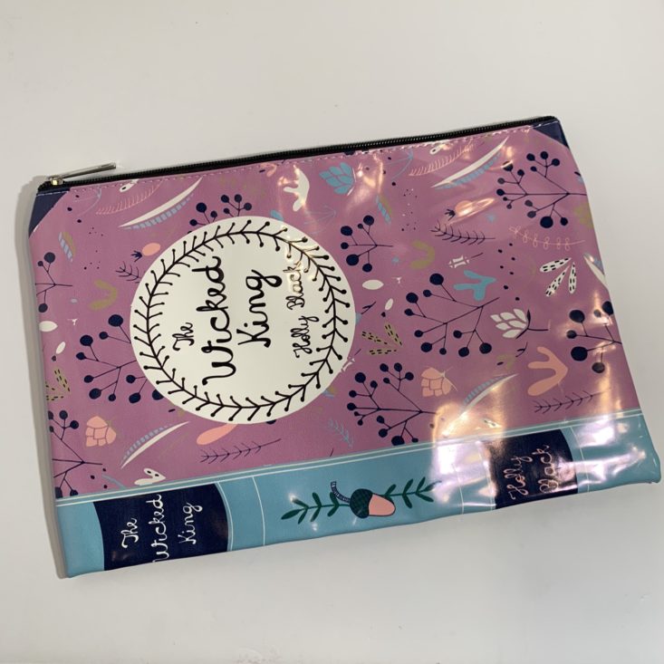 The Bookish Box “I Ship It” April 2019 - Cardan And Jade Zippered Pouch By Chick Lit Designs Front