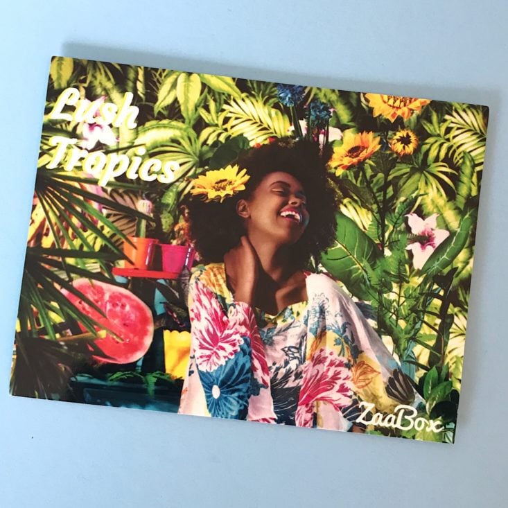ZaaBox Women of Color Subscription Review May 2019 - Information Card Front Top