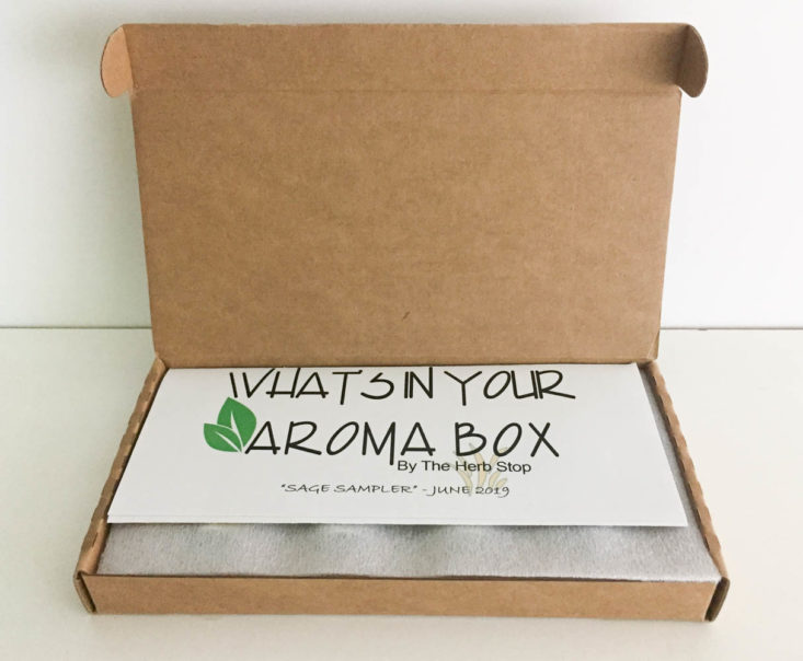 Aroma Box by Herb Stop Essential Oil June 2019 - Open Box Top