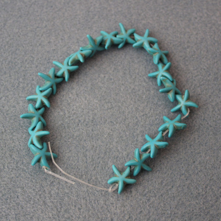 Bargain Bead Box July 2019 - Turquoise Starfish Top