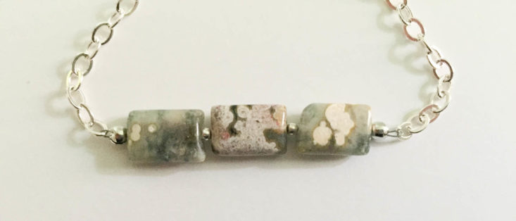 California Found June 2019 - Ocean Jasper Beaded Silver Bracelet by MB Bead and Stitch 3