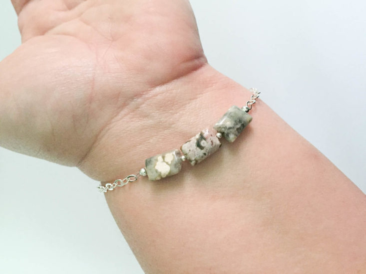 California Found June 2019 - Ocean Jasper Beaded Silver Bracelet by MB Bead and Stitch 4