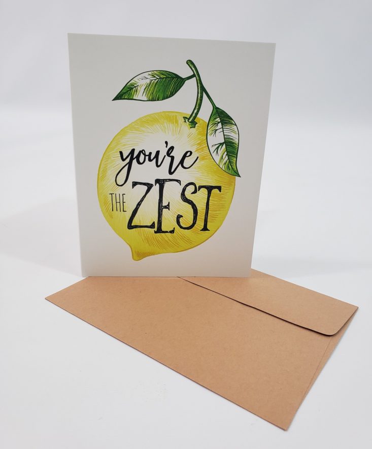 Flair & Paper July 2019 - You’re The Zest Greeting Card
