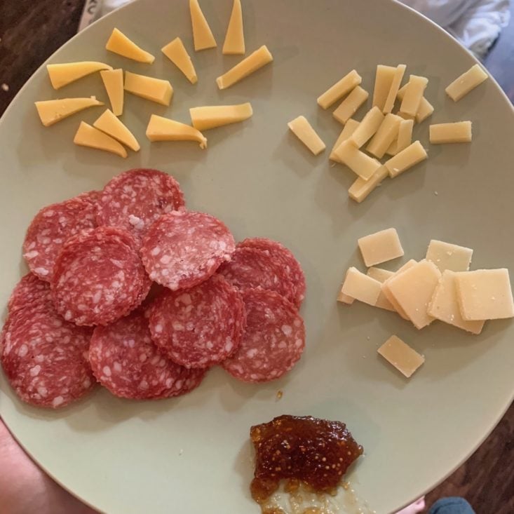Gourmet Cheese June 2019 cheese plate
