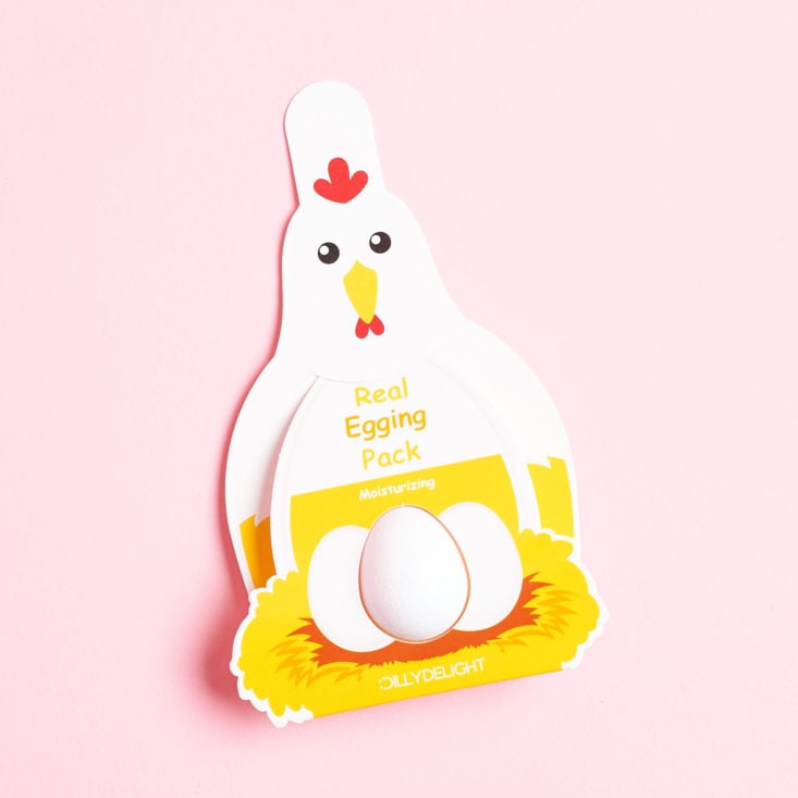 adorable chicken themed egg mask
