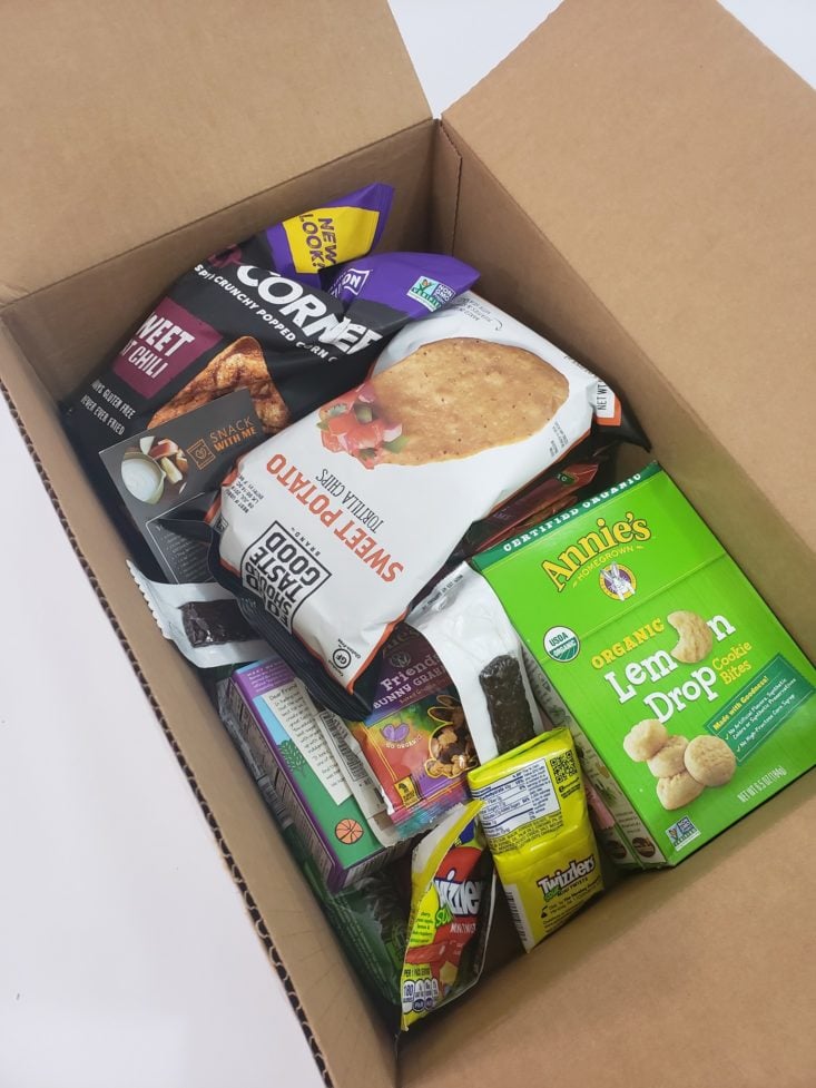 Monthly Box of Food and Snack July 2019 - Opened Box