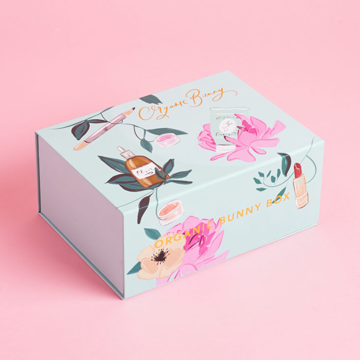 Organic Bunny Review July 2019 - Photo of floral patterned decorative box
