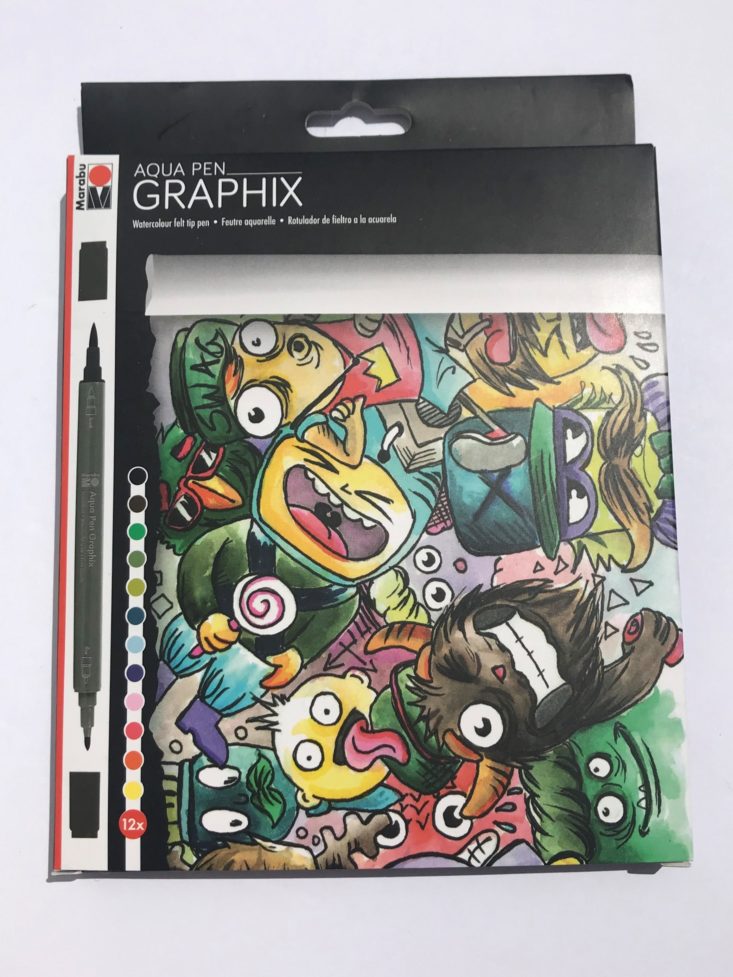 Paletteful Packs July 2019 - Graphix Aqua Pens - Mega Mash 12 Piece Set Front