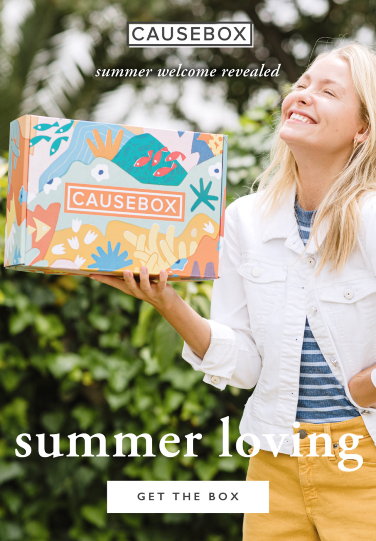 Causebox Summer Welcome Box 2019