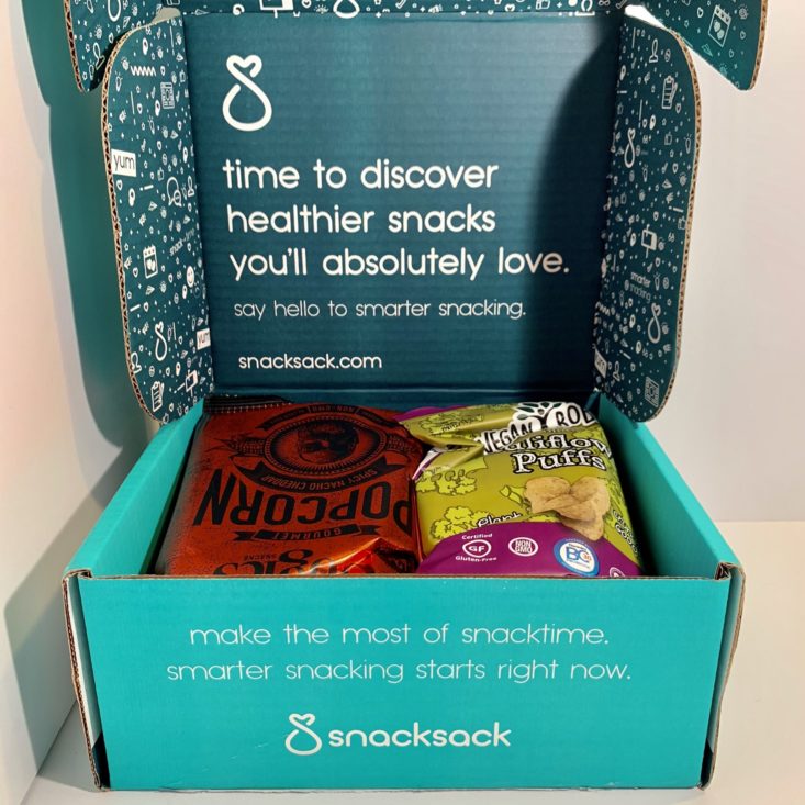 SnackSack Gluten Free May 2019 - Box Opened Front
