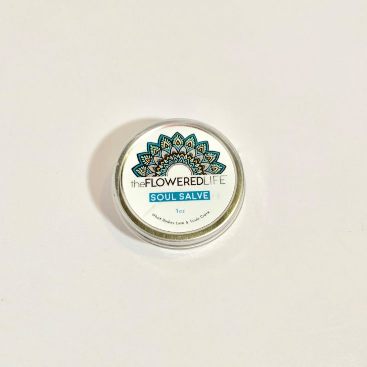 TheraBox May 2019 - The Flowered Life Natural and Organic Soul Salve Front Top