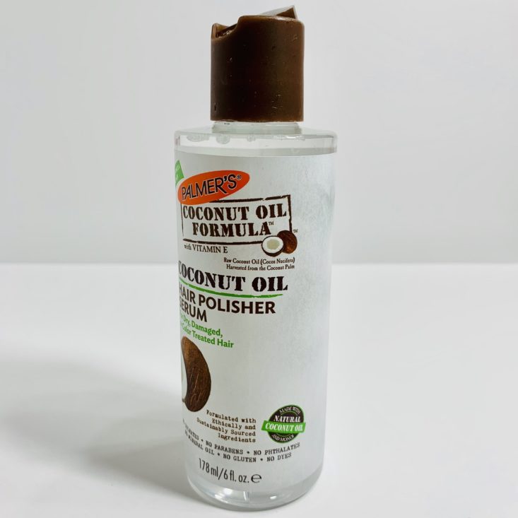 Cocotique July 2019 - Palmer’s Coconut Oil Formula Hair Polisher Serum Side 3