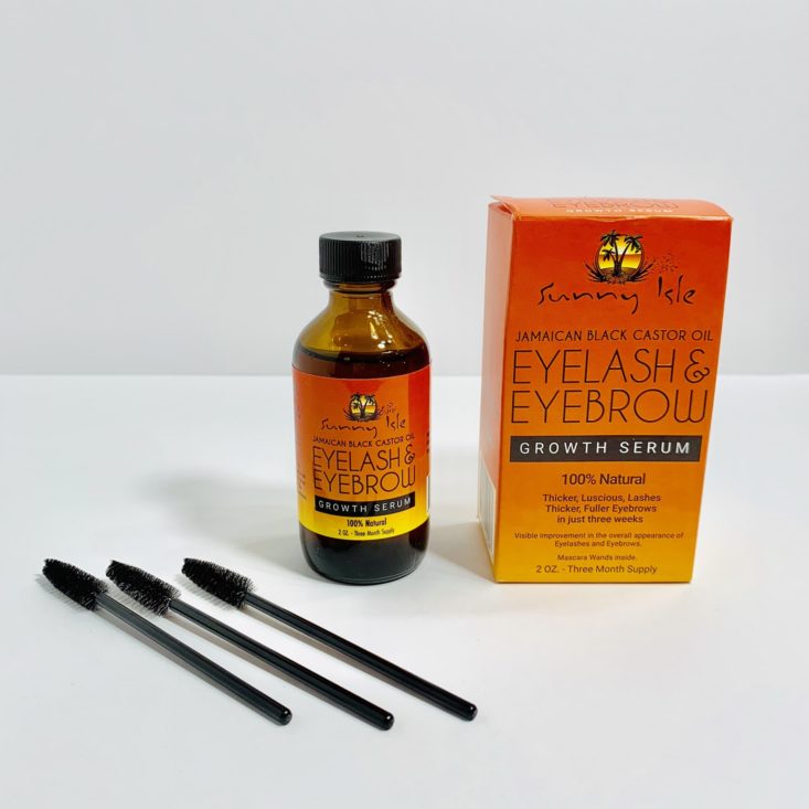 Cocotique July 2019 - Sunny Isle Jamaican Black Castor Oil Eyelash and Eyebrow Growth Serum 3
