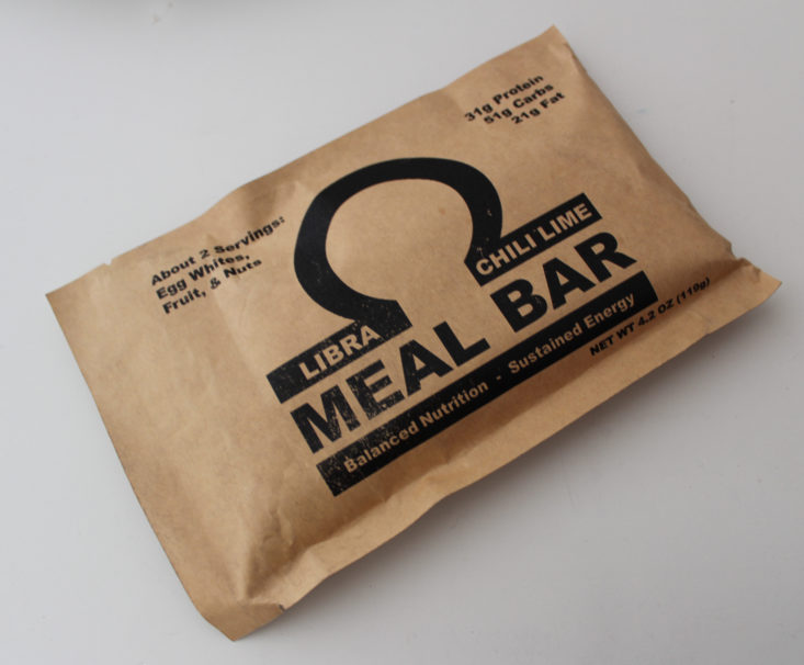 Fit Snack August 2019 - Libra Chili Lime Meal Bar Unopened