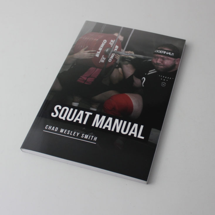 Gainz Box August 2019 - Juggernaut Training Systems Squat Manual Cover Top