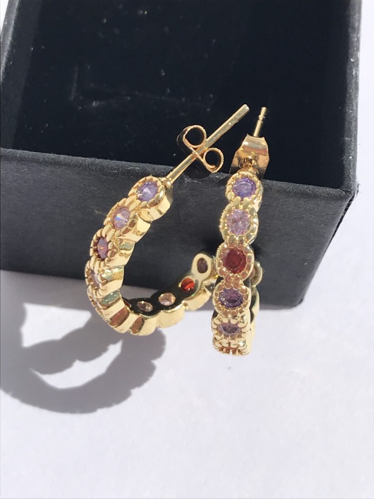 Jewelry Subscription Box August 2019 - Earrings With Box Top