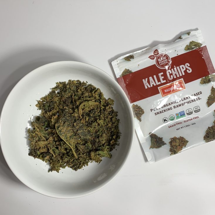 Keto Krate Subscription Box July 2019 - Kale Chips Plated Top