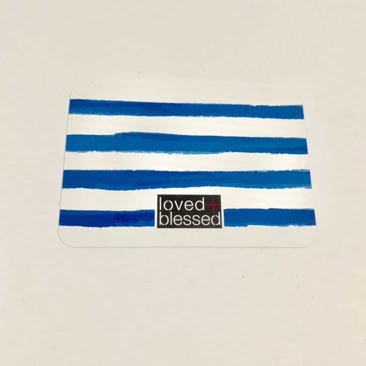 Loved + Blessed July 2019 - Scripture Card Front