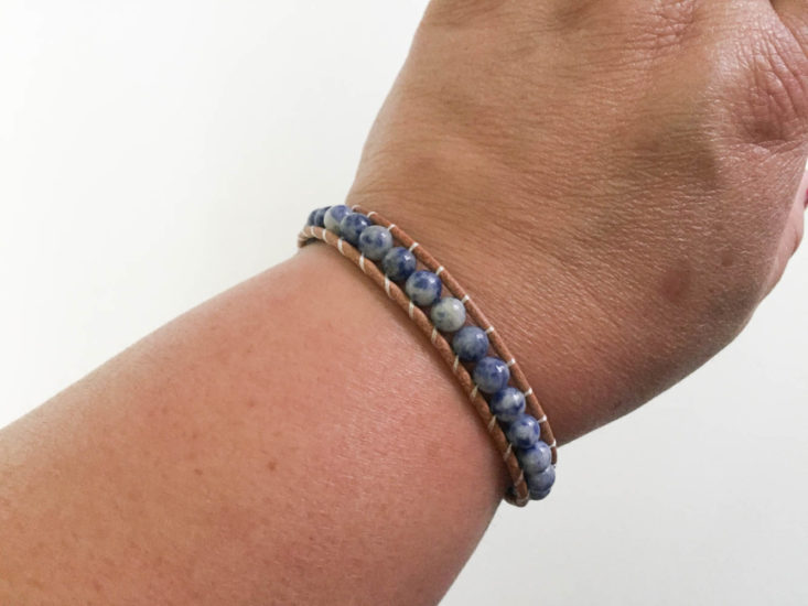 My Fashion Crate Subscription Review July 2019 - Dak Sea Bracelet by Kanio 2 On Hand Top