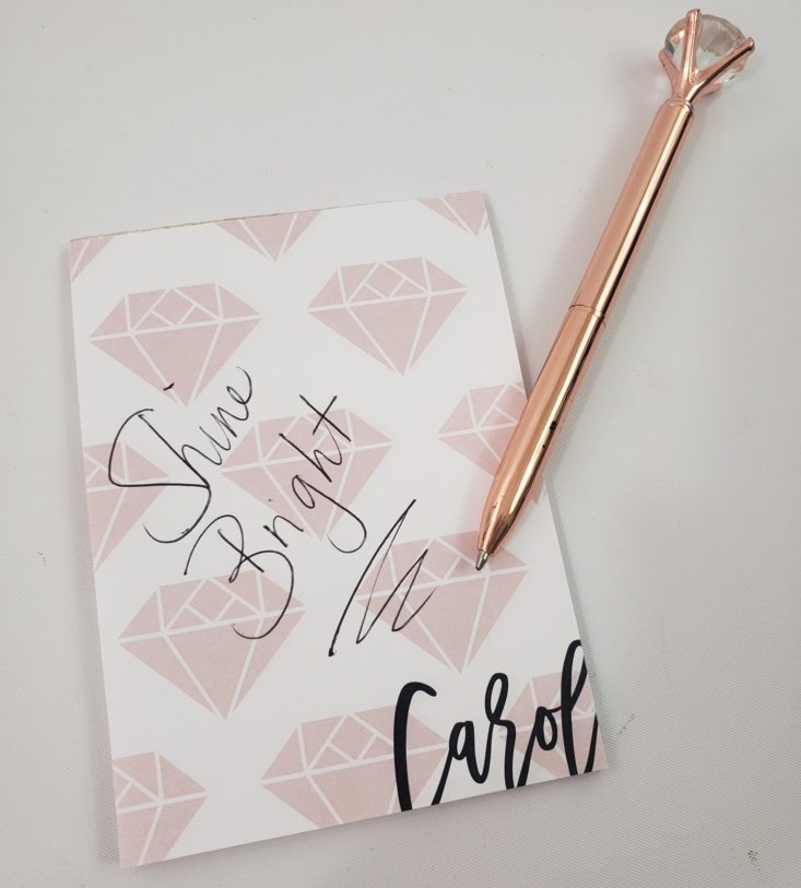 My Paper Box August 2019 - Personalized Jewel Note Pad 3