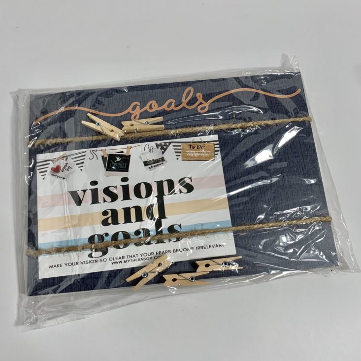 TheraBox June 2019 - The Happy Shoppe Goals & Visions Board Packed Frontside Top