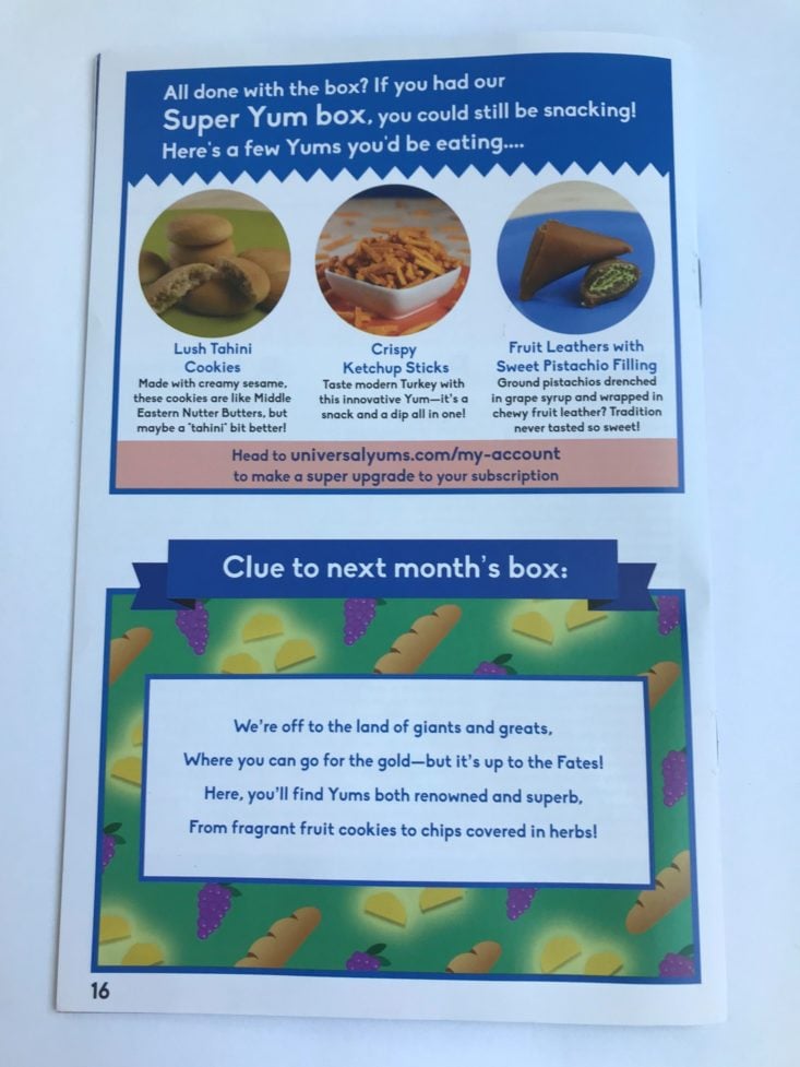 Universal Yums August 2019 - Last Page