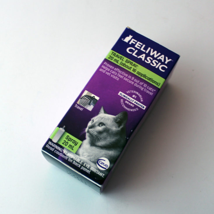 Vet Pet Box Cat August 2019 - Ceva Feliway Spray Top