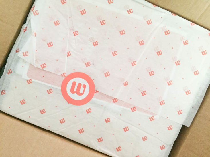 Wantable Fitness Edit Subscription Review July 2019 -Box Inside Top