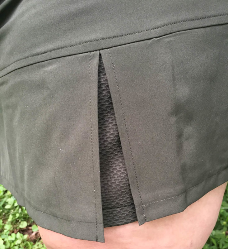 Wantable Fitness Edit Subscription Review July 2019 - Woven Pleated Skirt by Activezone Side