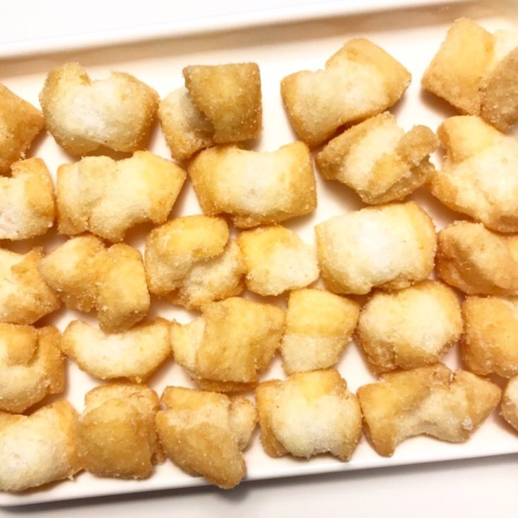 Bokksu July 2019 - Okaki Lemon and Salt Rice Crackers Pieces Top