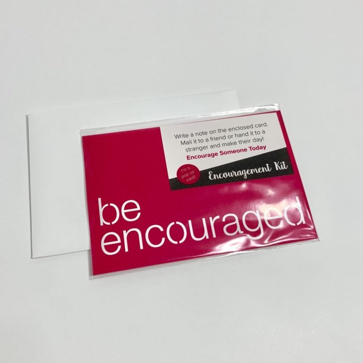 Loved + Blessed Subscription Box August 2019 - Encouragement Card Packed Top