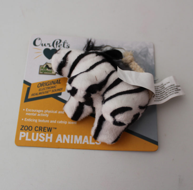 Meowbox August 2019 - Ourpets Zoo Crew Plush Animals Zebra