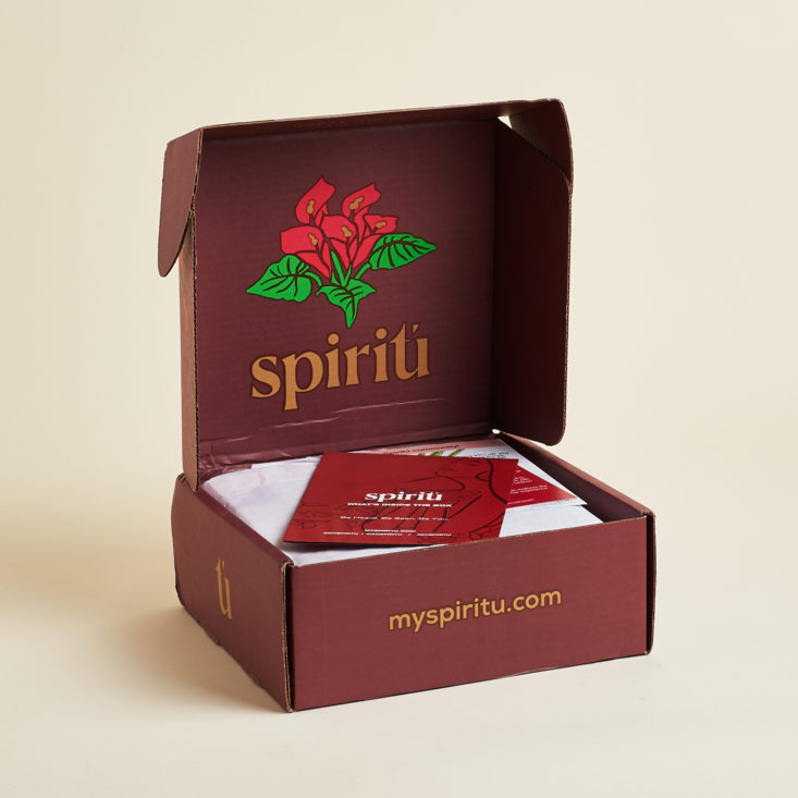 open box with spiritu branding