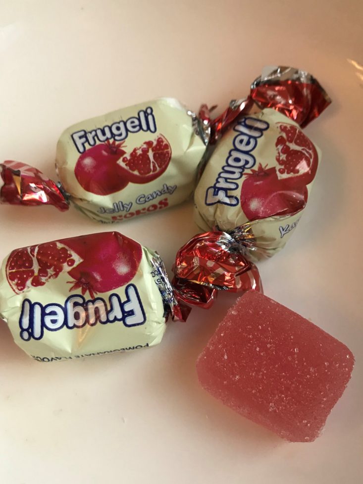 Universal Yums Subscription Box September 2019 - Frugeli Pomegranate Jelly Top