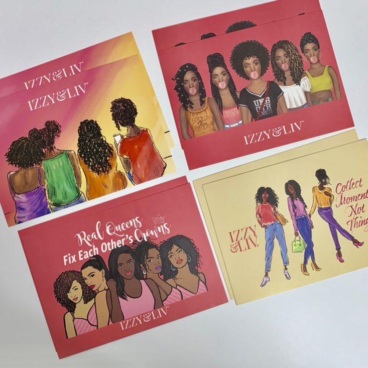 Brown Sugar Box September 2019 - Black Queens Postcards 3 Top
