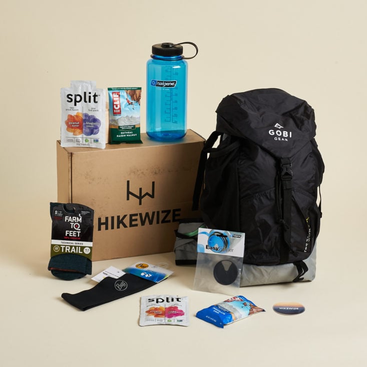 9 items surrounding Hikewize box