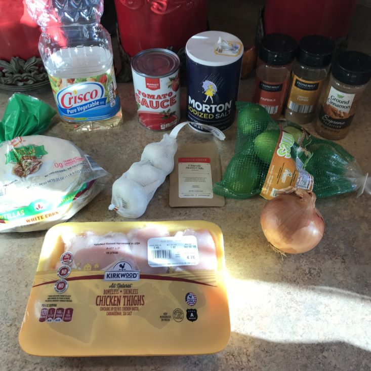 YCC Oct 2019 chicken taco ingredients 