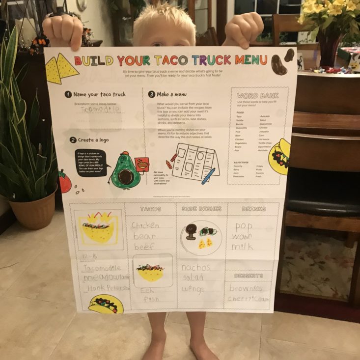 YCC October 2019 taco menu complete