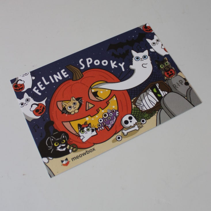 Meowbox October 2019 Booklet Front