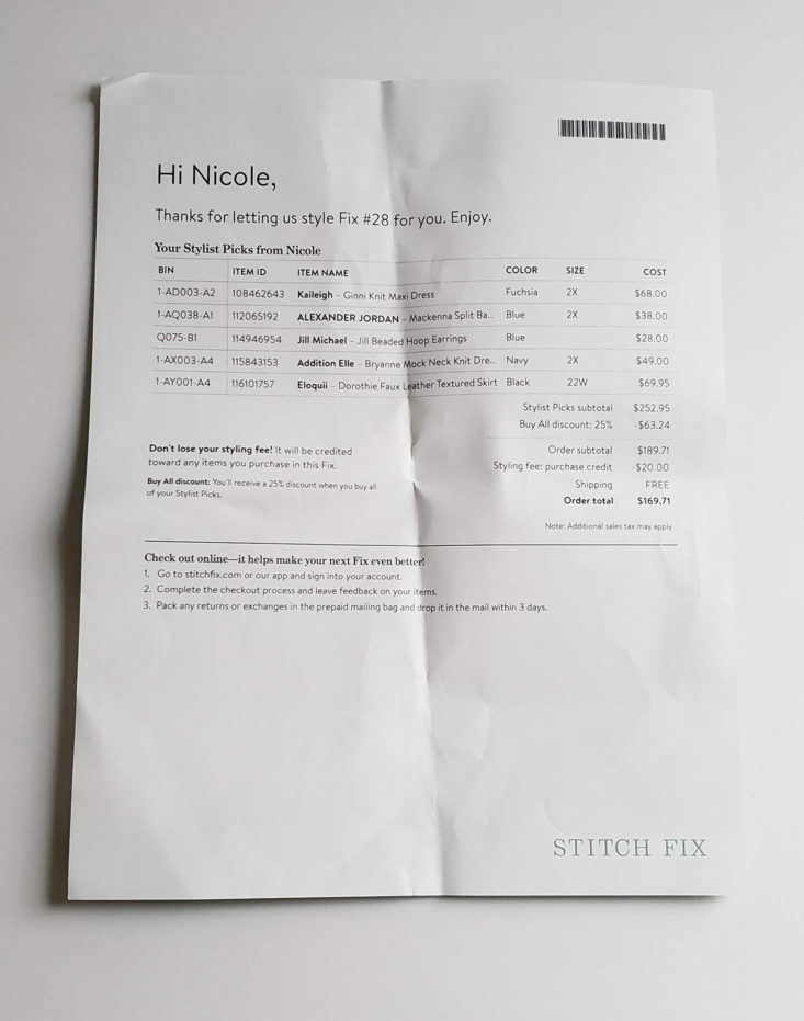 Stitch Fix Plus September 2018 Box 0005