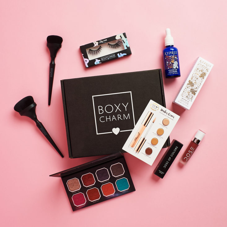 all included products with box group shot