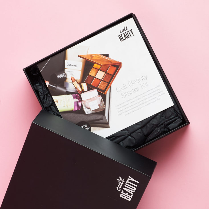 Opened Cult Beauty Starter Kit Box